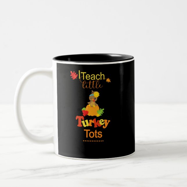 Tasse 2 Couleurs Automne d'automne de cadeaux de professeur de (Gauche)