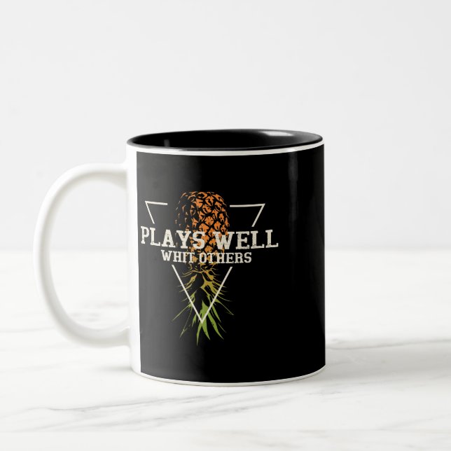 Tasse 2 Couleurs Autonomie de vie de l'ananas (Gauche)