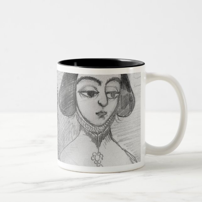 Tasse 2 Couleurs Autoportrait avec George Sand (Droit)