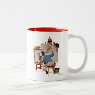 Tasse 2 Couleurs Autoportrait triple