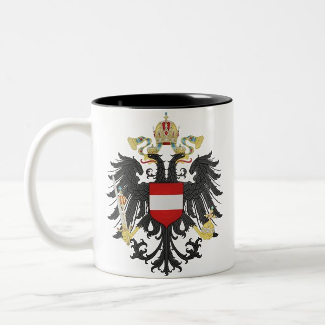 Tasse 2 Couleurs Autriche Hongrie Armoiries impériales (Gauche)