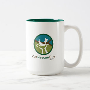 Tasse 2 Couleurs avant et dos de logo de 15 onces