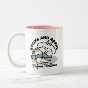 Tasse 2 Couleurs Avant le coucher avec ma chienne - Livre et Amoure