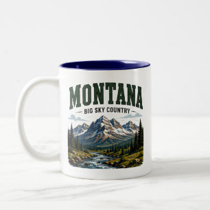 Tasse 2 Couleurs Aventure Big Sky dans le Montana