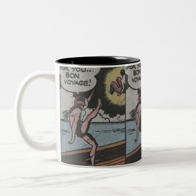 Tasse 2 Couleurs Aventure Comics des années 1950 | Meilleures BD cl (Gauche)