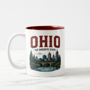 Tasse 2 Couleurs Aventure des villes de la rivière Ohio