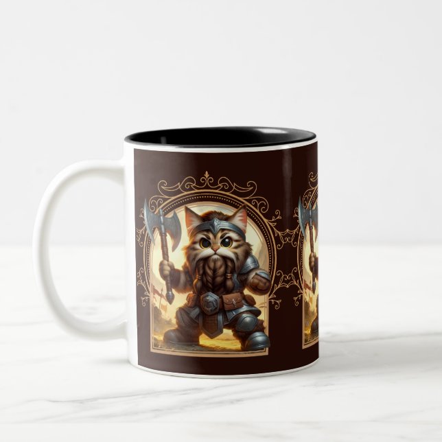 Tasse 2 Couleurs Aventure Imaginaire Feline (Gauche)
