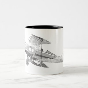 Tasse 2 Couleurs avion d'air vintage