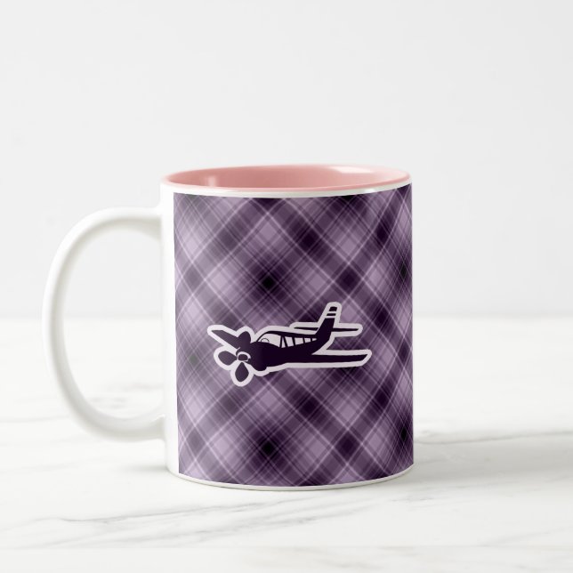 Tasse 2 Couleurs Avion pourpre (Gauche)