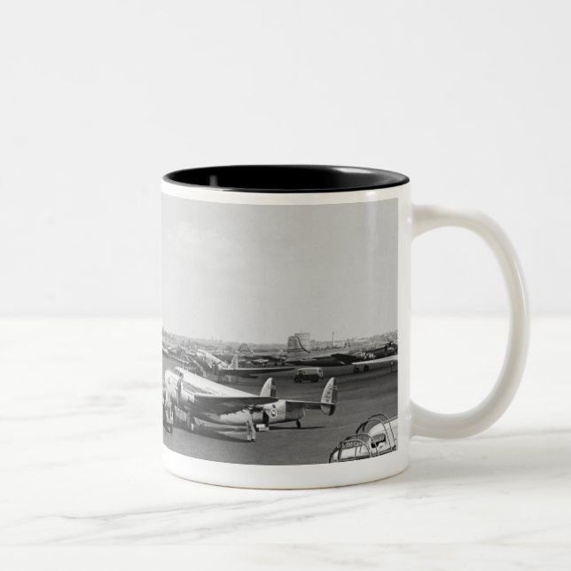Tasse 2 Couleurs Avions (Droit)