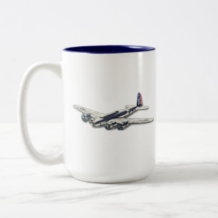 Tasse 2 Couleurs Avions vintages des USA de 2ÈME GUERRE MONDIALE