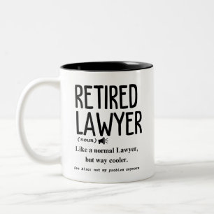 Tasse 2 Couleurs Avocat à la retraite