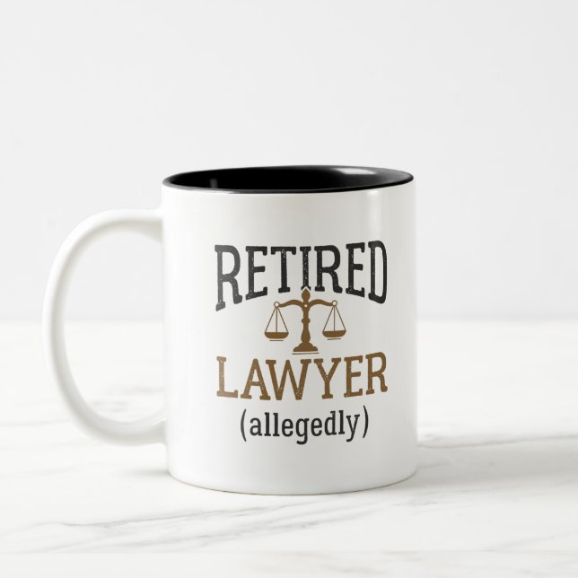 Tasse 2 Couleurs Avocat à la retraite présumé Avocat à la retraite (Gauche)
