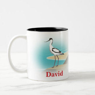 Tasse 2 Couleurs Avocette Pied Oiseau