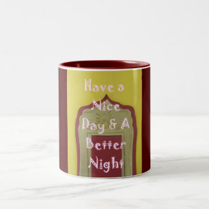 Tasse 2 Couleurs Avoir une Bonne Journée & une Meilleure Nuit Image