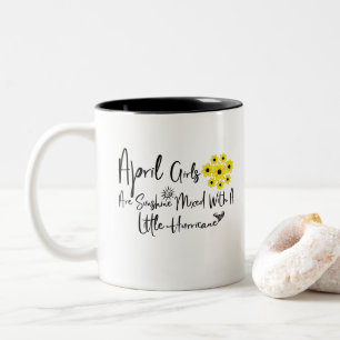 Tasse 2 Couleurs Avril Les Filles Sont Brillantes Mélangées Avec Un