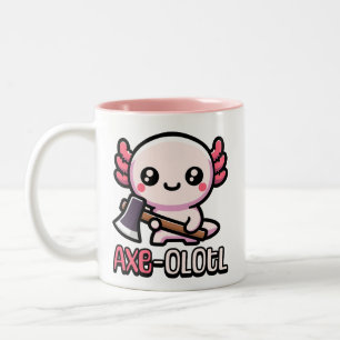 Tasse 2 Couleurs Ax-Olotl ! Pun Axolotl mignon