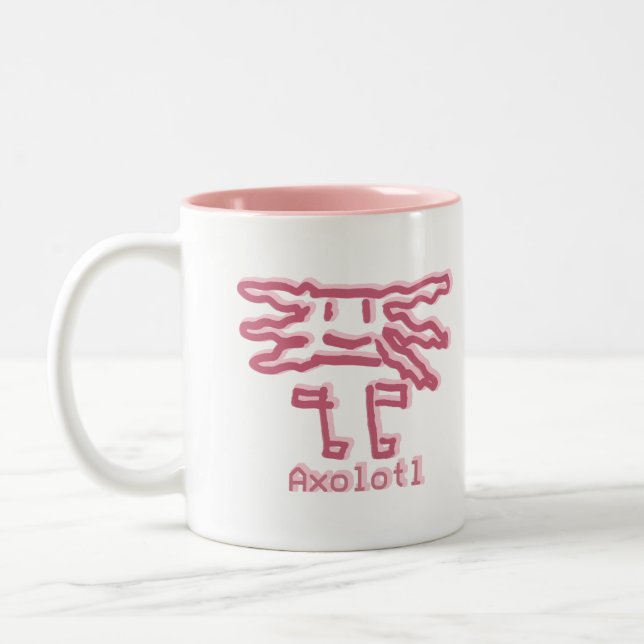 Tasse 2 Couleurs Axolotl by Álvaro (Gauche)