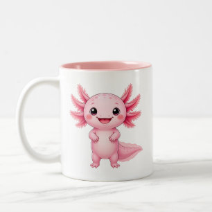 Tasse 2 Couleurs Axolotl Rose Mignon Animal Kawaii