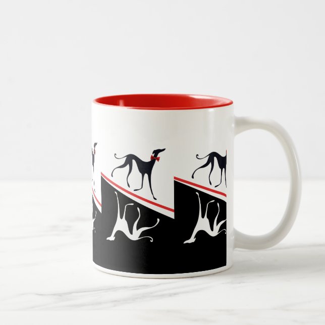 Tasse 2 Couleurs Azawakhs en fête ! (Droit)