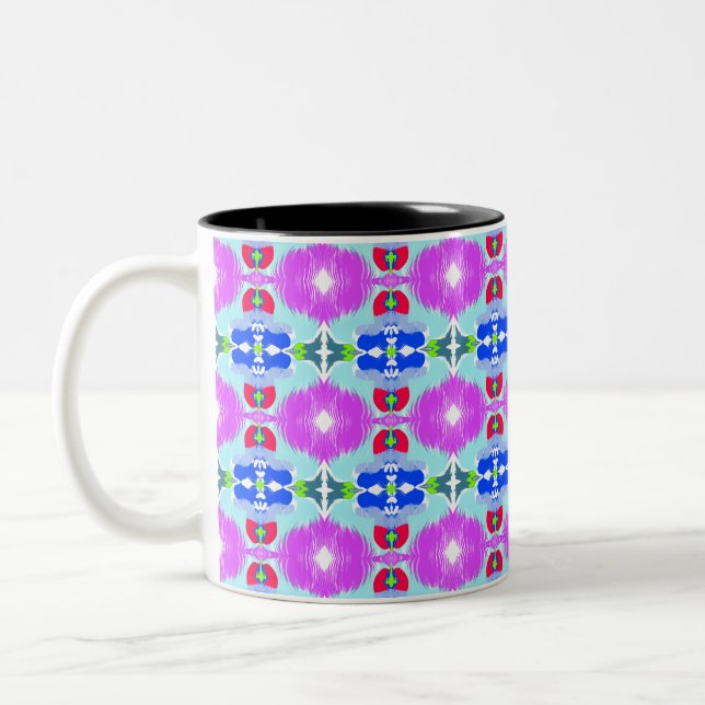 Tasse 2 Couleurs Azure Bloom Kaleidoscope (Gauche)