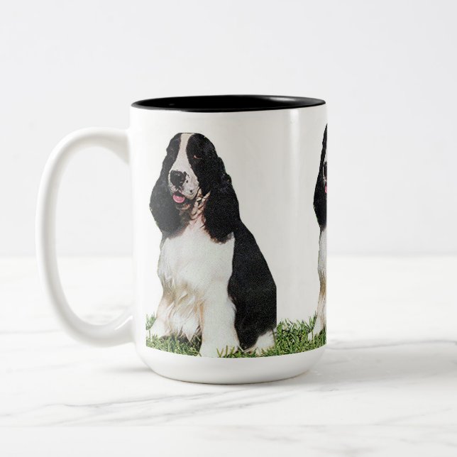 Tasse 2 Couleurs B et springer anglais #1 de W (Gauche)