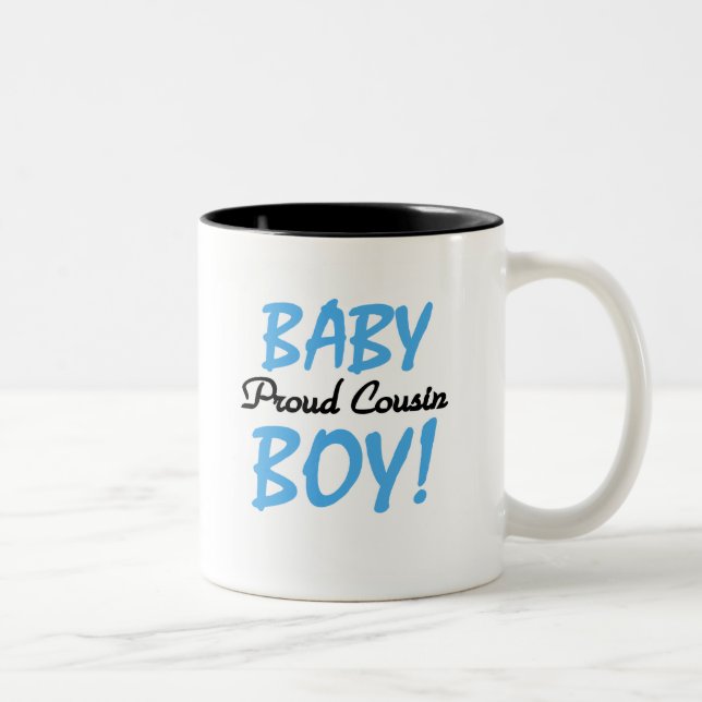 Tasse 2 Couleurs Baby Boy Fier Cousin (Droit)