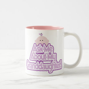 Tasse 2 Couleurs Baby Girl Posez la question sur mes T-shirts de pe