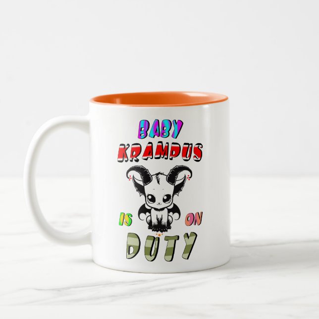 Tasse 2 Couleurs Baby Krampus est en service (Gauche)