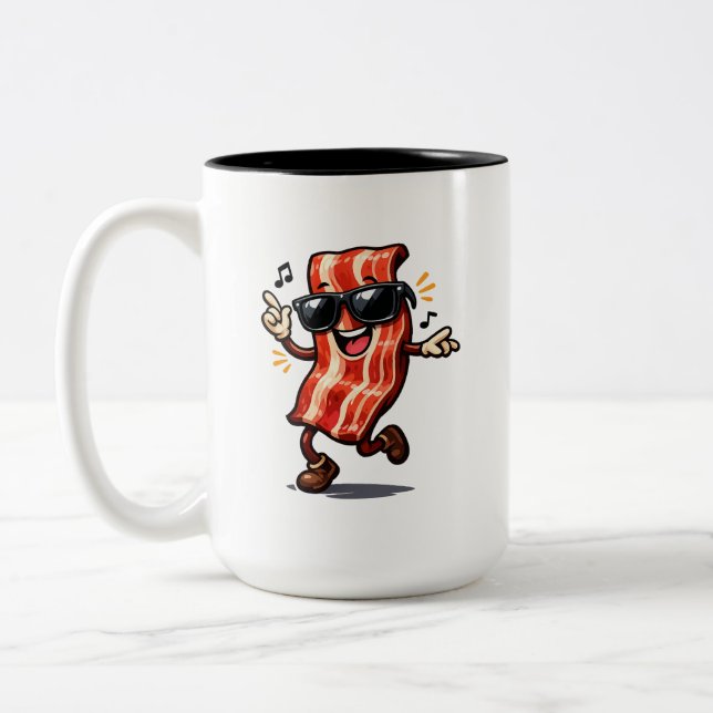 Tasse 2 Couleurs Bacon dansant (Gauche)