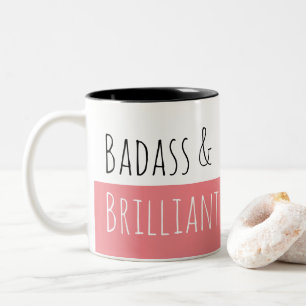 Tasse 2 Couleurs Badass et matin brillant