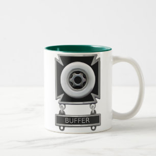 Tasse 2 Couleurs Badge de conducteur de tampon