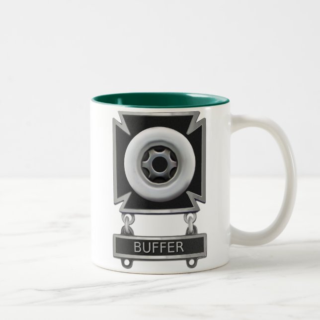 Tasse 2 Couleurs Badge de conducteur de tampon (Droit)