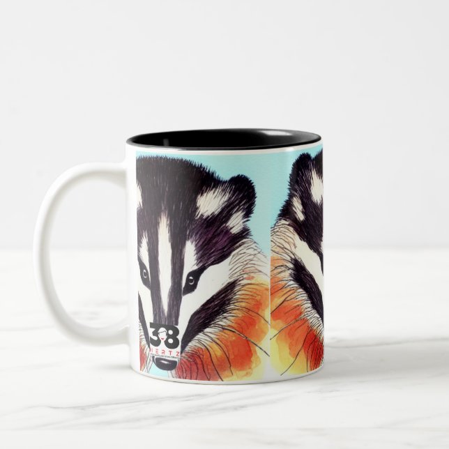 Tasse 2 Couleurs Badger (Gauche)