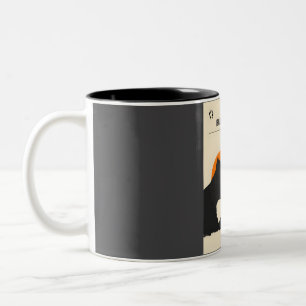 Tasse 2 Couleurs Badlands National Park Vintage Minimal Travel Post