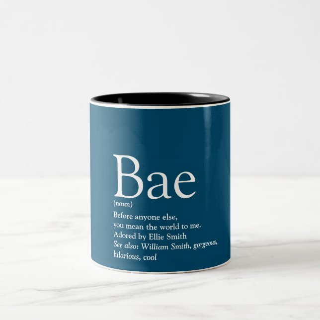 Tasse 2 Couleurs Bae Definition Petit ami Mari (Centre)