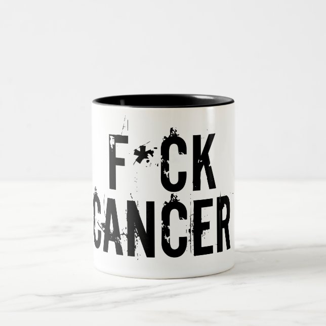 Tasse 2 Couleurs Baise pour cancer (Centre)