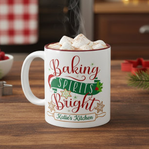 Tasse 2 Couleurs Baking Spirituels Bright Custom Christmas