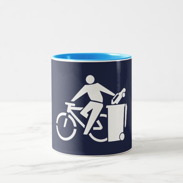 Tasse 2 Couleurs Balade En Vélo, Tracer Votre Voiture (Centre)