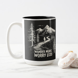 Tasse 2 Couleurs Baladez-vous plus, faites moins de Randonnées
