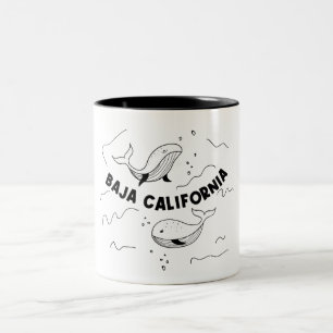 Tasse 2 Couleurs Baleines de Basse-Californie
