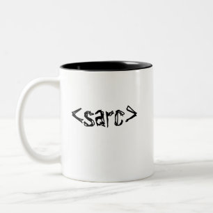 Tasse 2 Couleurs Balise Code Sarcasme amusant
