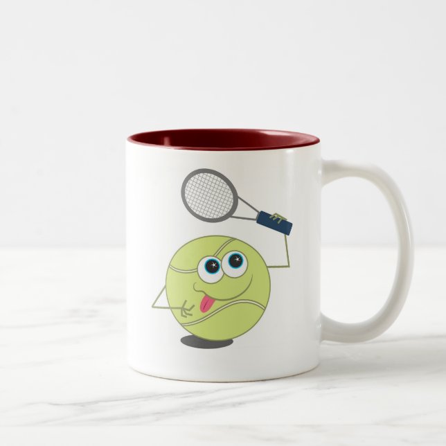 Tasse 2 Couleurs Balle de tennis (Droit)