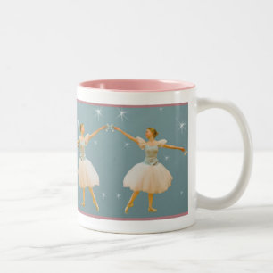 Tasse 2 Couleurs Ballerine dans vert et le blanc