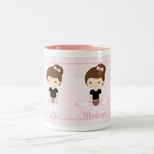 Tasse 2 Couleurs Ballerine douce personnalisée