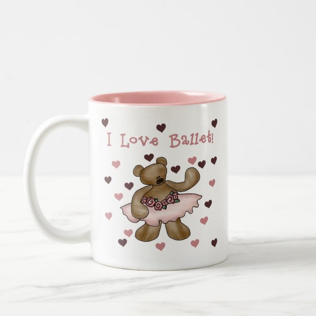 Tasse 2 Couleurs Ballet d'amour de l'ours I (Gauche)