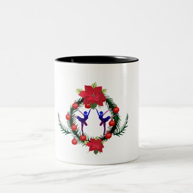 Tasse 2 Couleurs Ballet Winter Holidays Art (Centre)