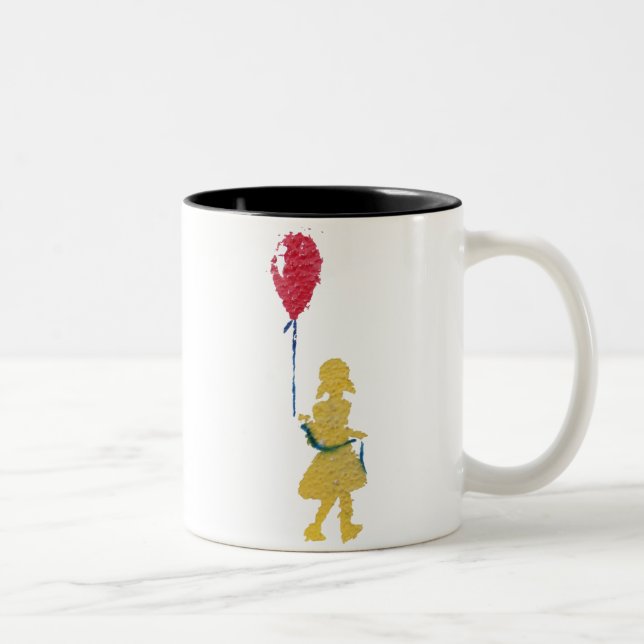 Tasse 2 Couleurs ballon rouge. (Droit)
