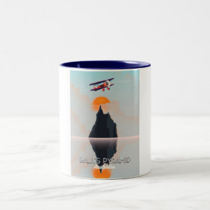 Tasse 2 Couleurs Balls Pyramid Australie poster vol vintage