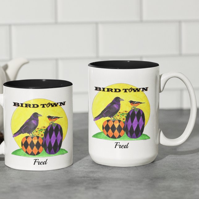 Tasse 2 Couleurs Baltimore Birdtown Personnalisé (Créateur téléchargé)